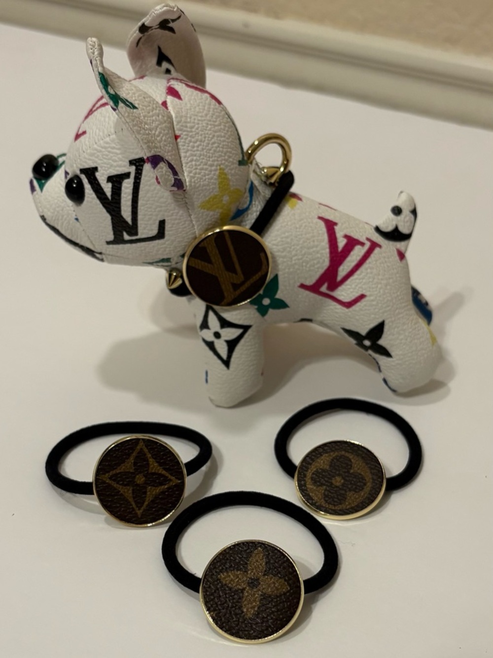 Upcycled Louis Vuitton Monogram Hair Ties